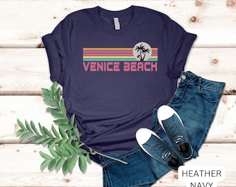 Venice Beach-skjorta, Kalifornien-t-shirt, semestermode-skjorta, strandskjorta, palmträdskjorta, souvenir-t-shirt, reseskjorta, Venice Beach-t-shirt