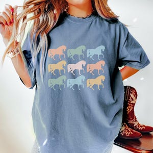 Horse Shirt, Comfort Colors Horse Shirt, Horse Lover Gift, Farm Lover Present Equine Mom Tee, Riding Comfort Colors Shirt, Stallion Tee