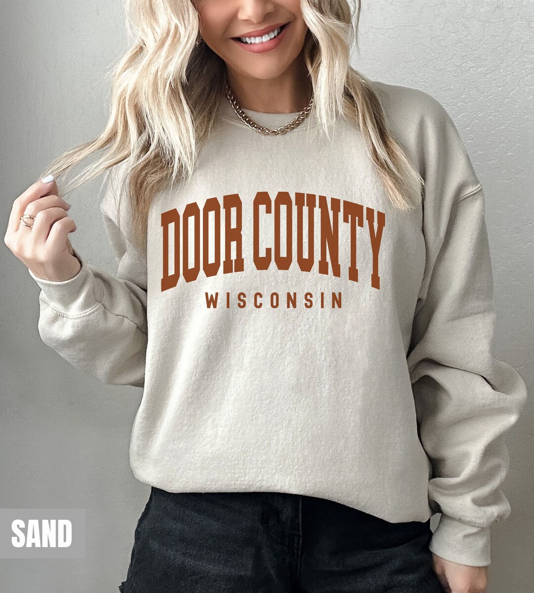 YOUTH DOOR COUNTY WI APPLIQUE HOODIE main image 1