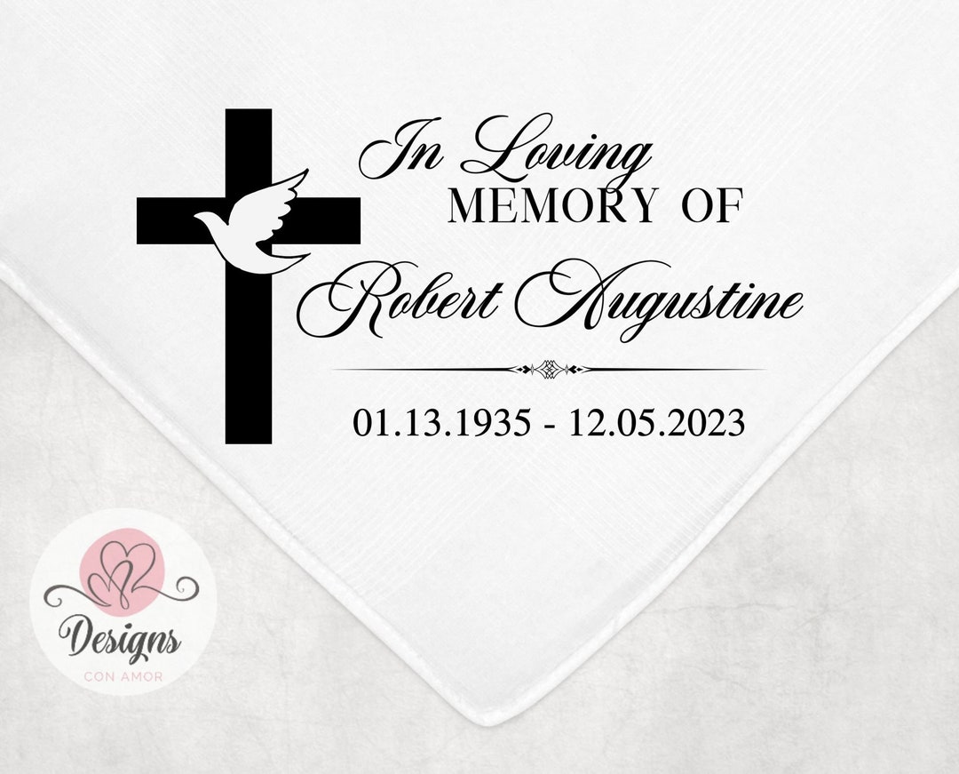 Personalized Memorial Handkerchief Traditional Second Line
