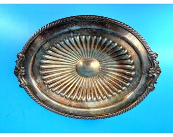 Crescent Silverware Co. VTG Silverplate Footed Dish Bowl Candy 991D 7.5" x 5.75"