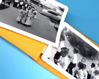 First Communion Photo Album 1952 VTG Catholic Church Nuns Found Photo Snapshot 8