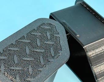 Bed Rail Stake Pocket Covers - Black Diamond Plate for GMC Sierra 1500/2500/3500