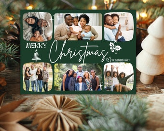 Editable Christmas Photo Card Template: Canva Holiday Card (Instant Download)