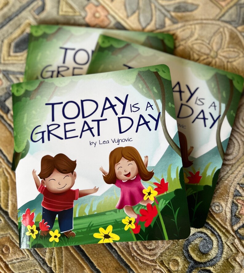 Children's Book 'Today is a Great Day', positive affirmations, positive thinking, easy to read, Age 2 to 7 image 1