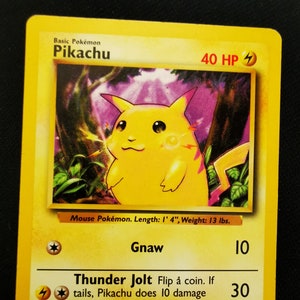 Prima edizione Pokemon Card Pikachu