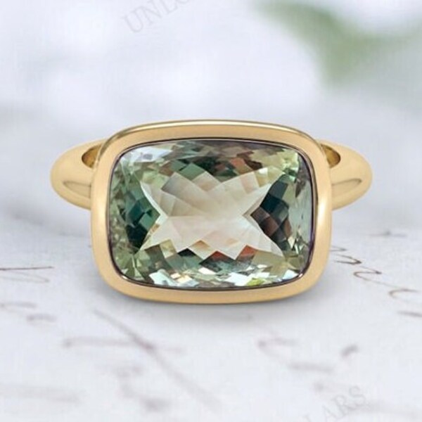 •AMETHYST - FREEFORM• beaded bezel silver ring (size 5.75)