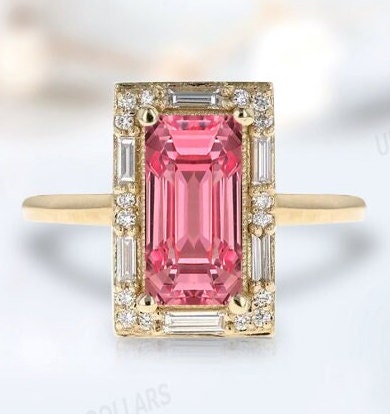 7.95ct Pear Peach Pink Morganite Ring with Filigree