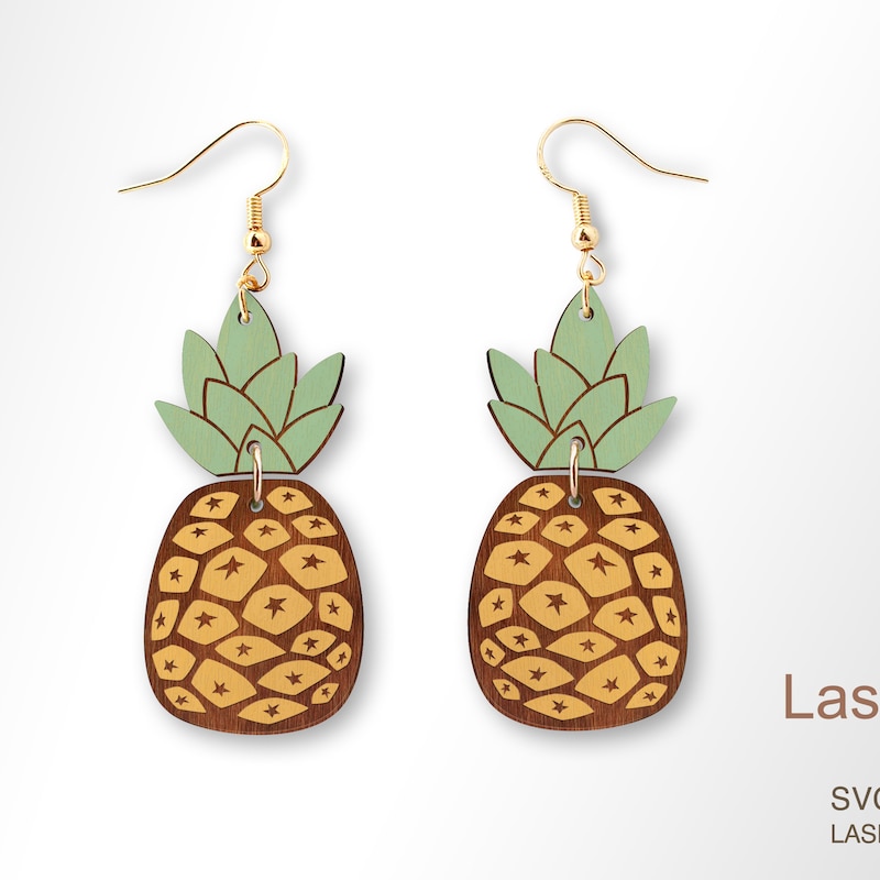 Pineapple Earrings Etsy