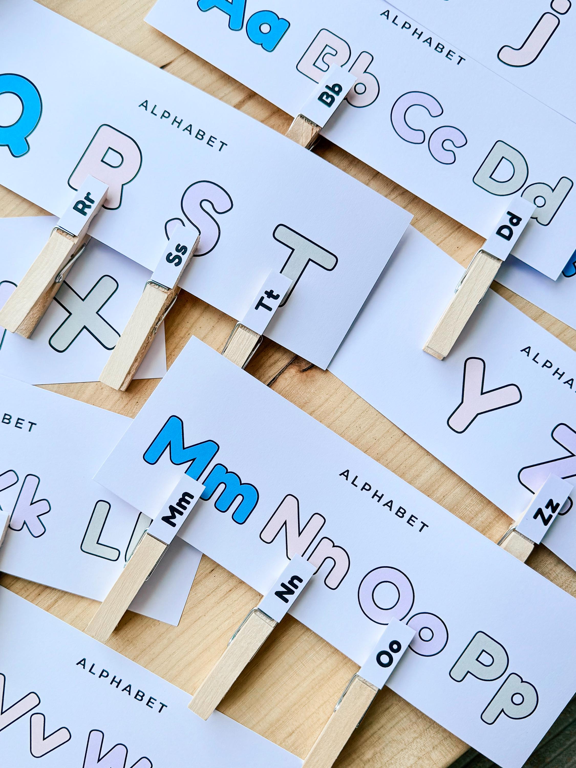 Montessori Alphabet Matching Game, Homeschool Printable (PDF Pattern ...