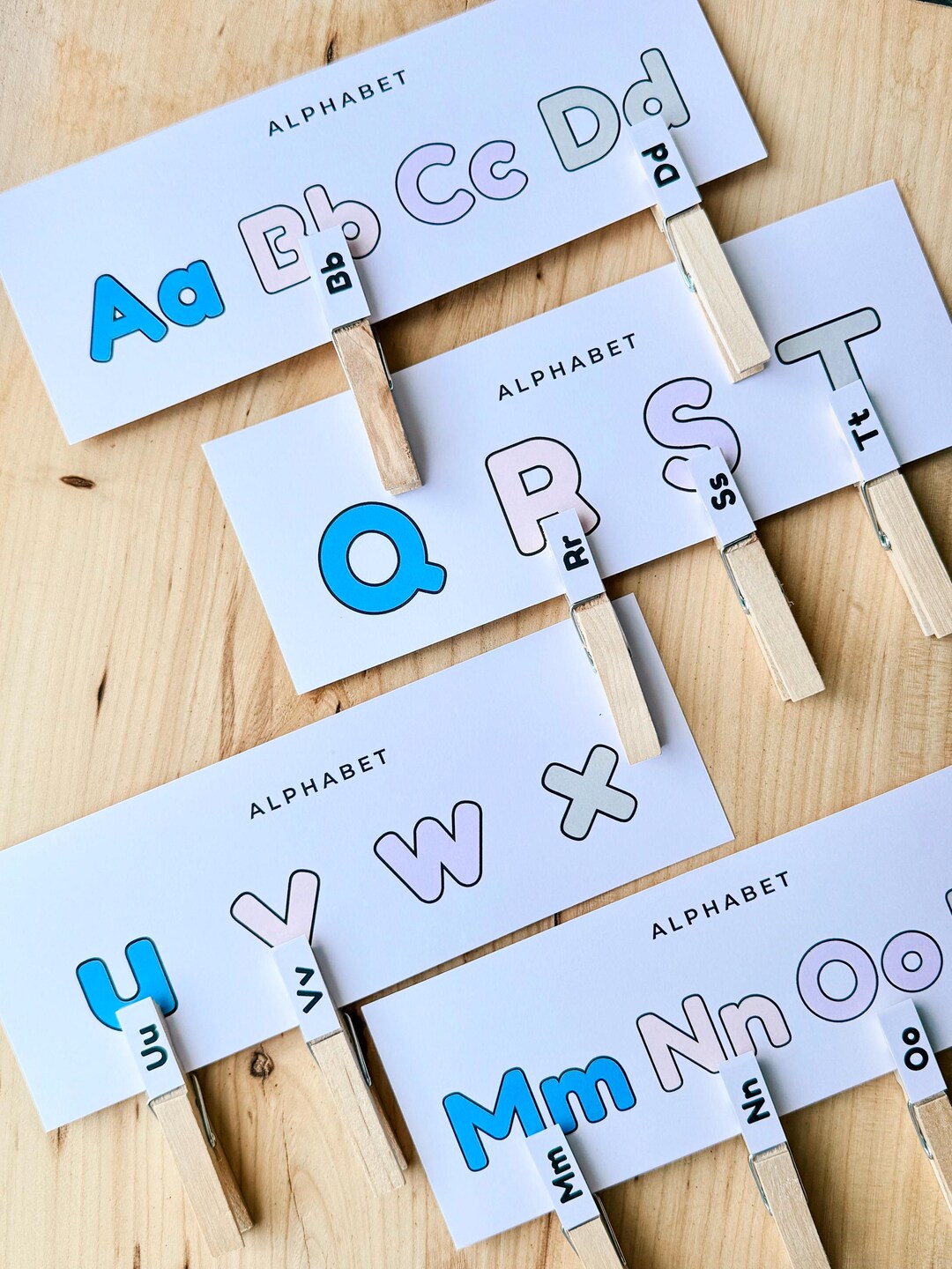 Montessori Alphabet Printable, Toddler Learning Game (PDF Pattern) - Etsy