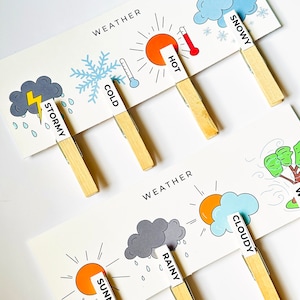 Tout-petit Montessori, Matériel Montessori, Jouets éducatifs, Jouets Montessori, Tri par Couleur, Apprentissage Météo, Jeux À Imprimer Pour L'école À La Maison