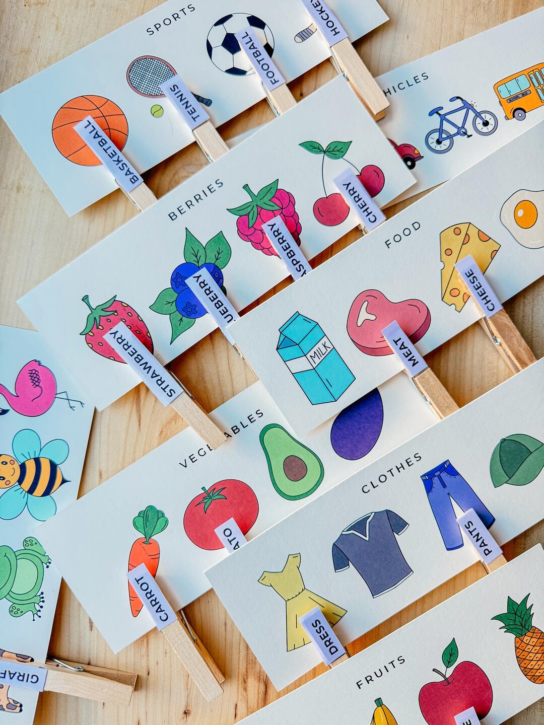 Montessori Color Sorting Game, Homeschool Printable (kids DIY) - Etsy
