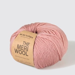 The Meriwool | WE ARE KNITTERS | 100% Merino Wool | Dark Grey| Dusty Pink | Pearl | Spotted Bordeaux | Super Soft Merino Wool