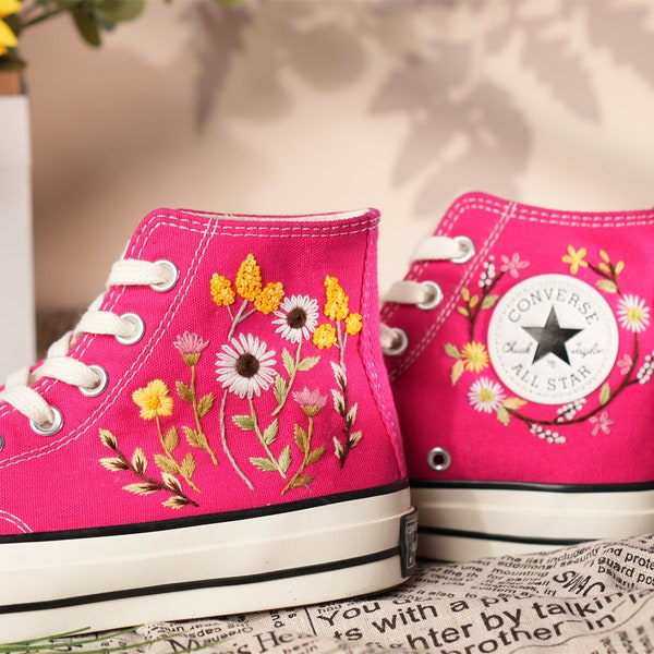 Sunflower Converse Etsy