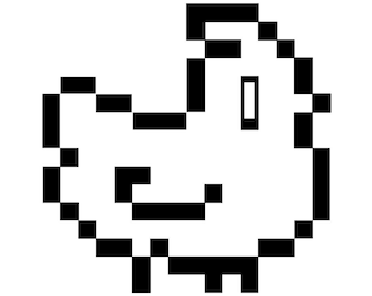 Stardew Valley - Pixel Chicken - Prosty - SVG/PDF/DXF