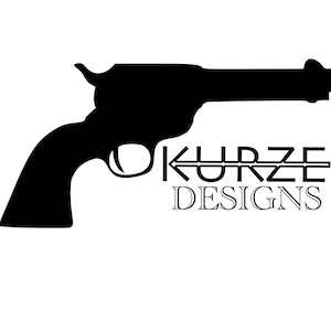 Western Revolver Outline SVG/PDF/DXF