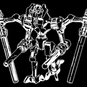 Star Wars - General Grievous - SVG/DXF/PDF