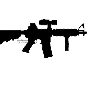 Contour Mk18 Mod 0 Ar15 M4 - SVG/PDF/DXF