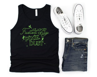 Cute magical Pixie Dust Graphic Womens Shirt, Trendy Fun Theme Park Tank Top, ladies Summer Top