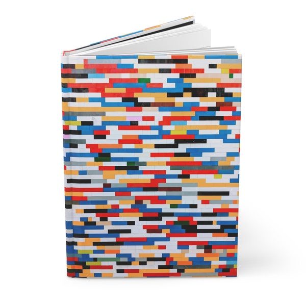 Lego Colorful Texture Blank Hardcover Journal, for boys and girls of all ages, use for journaling, school or personal