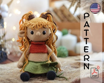 Crochet pattern amigurumi faun Clary PDF