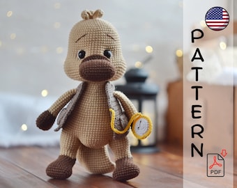 Crochet pattern platypus cute amigurumi PDF