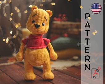 Crochet pattern cute Winnie the Pooh PDF
