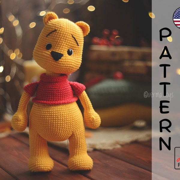 Patron au crochet mignon Winnie l'ourson PDF