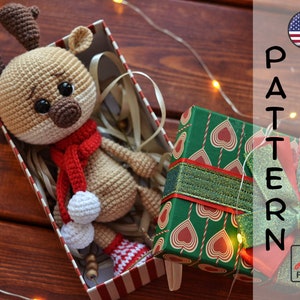 crochet pattern amigurumi christmas deer Bruno PDF