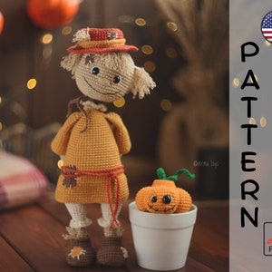 Название: Crochet pattern cute Scarecrow Bo PDF