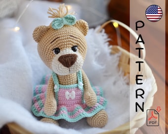 rochet pattern amigurumi lion cub Kiara PDF