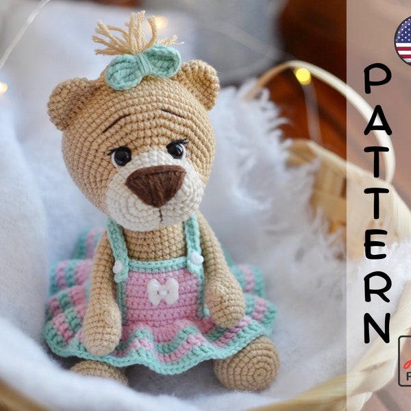 rochet pattern amigurumi lion cub Kiara PDF