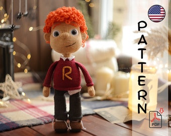 Patron au crochet mignon magicien poupée Ronald PDF