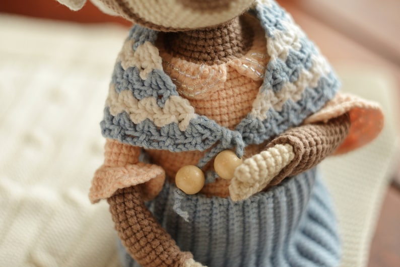 Crochet pattern cute sloth Fina doll PDF image 2