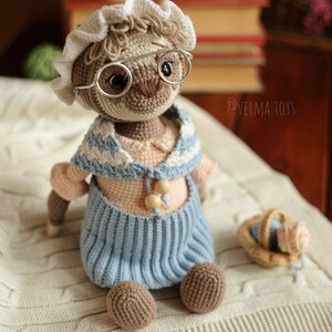 Crochet pattern cute sloth Fina doll PDF image 4