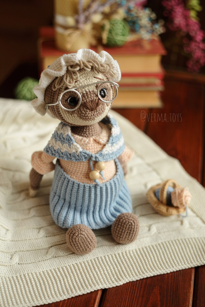 Crochet pattern cute sloth Fina doll PDF image 4