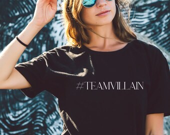 Team Villain Shirt, Bookish Gift for Reader, Villain Lover, Dark Romance Reader, Spicy Book Lover, Smut Shirt