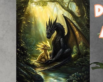 Fourth Wing Diamond Art Kit | Dragon Craft Kit | Fantasy Bookish Gift for Fans