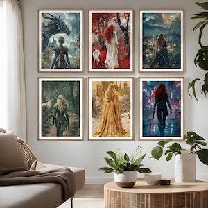 Fierce Women of Fantasy Kunstdrucke: Buchliebhaber Digital Download