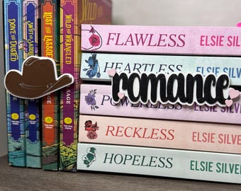 Divisores de estantería románticos impresos en 3D: etiquetas de género para bibliotecas, decoración para rincones de lectura