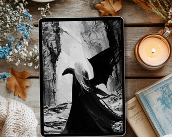 Manon Blackbeak Kindle Lock Screen: Throne of Glass Fan Art (Digital Download)
