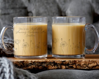 From Blood and Ash Iced Coffee Glass Mug, FBAA Poppy Cup, Bookish Mug, Soul of Ash and Blood, Book Lover Gift, Reader Gift