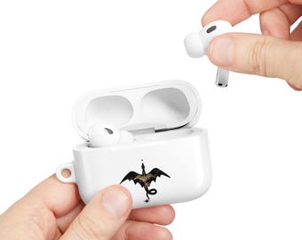 Fourth Wing Bookish AirPods and AirPods Pro Case Cover, Dragon Book Lover Headphone Case, Onyx Storm, Iron Flame, Book Club gifts, booktok