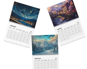 ACOTAR 2026 wandkalender, Prythische kalender, Sarah J Maas, kalender Hof van doorn en rozen, SJM-cadeau, boekenliefhebber, cadeau voor haar