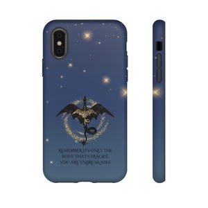 Iron Flame Dragon Rider Phone Case: Impact Resistant Polycarbonate image 6