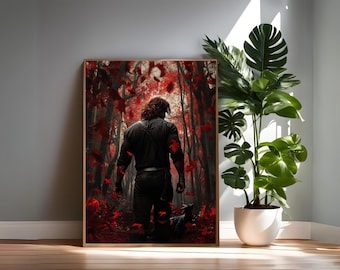 Nyktos Fanart Print: Ogień w ciele, sztuka książkowa (pobranie cyfrowe)