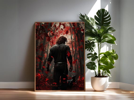 Nyktos Fanart Print: Fire in the Flesh, Bookish Art (Digital Download)