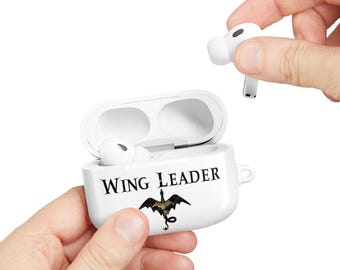 Fourth Wing Bookish AirPods and AirPods Pro Case Cover, Dragon Book Lover Headphone Case, Wing Leader