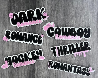 Letreros de estantería impresos en 3D: Decoración para clubes de lectura